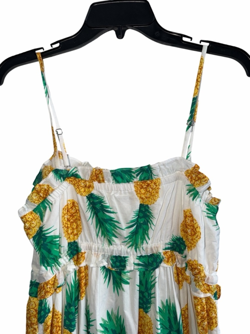J. Crew Pineapple Strappy ruffle maxi dress 4 - Picture 8 of 11